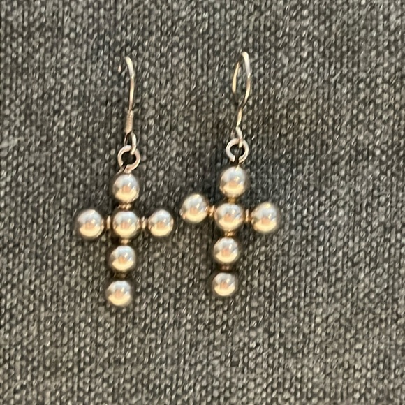 Taxco!!! Adorable puffy beaded earhooks and pendant - Picture 2 of 8